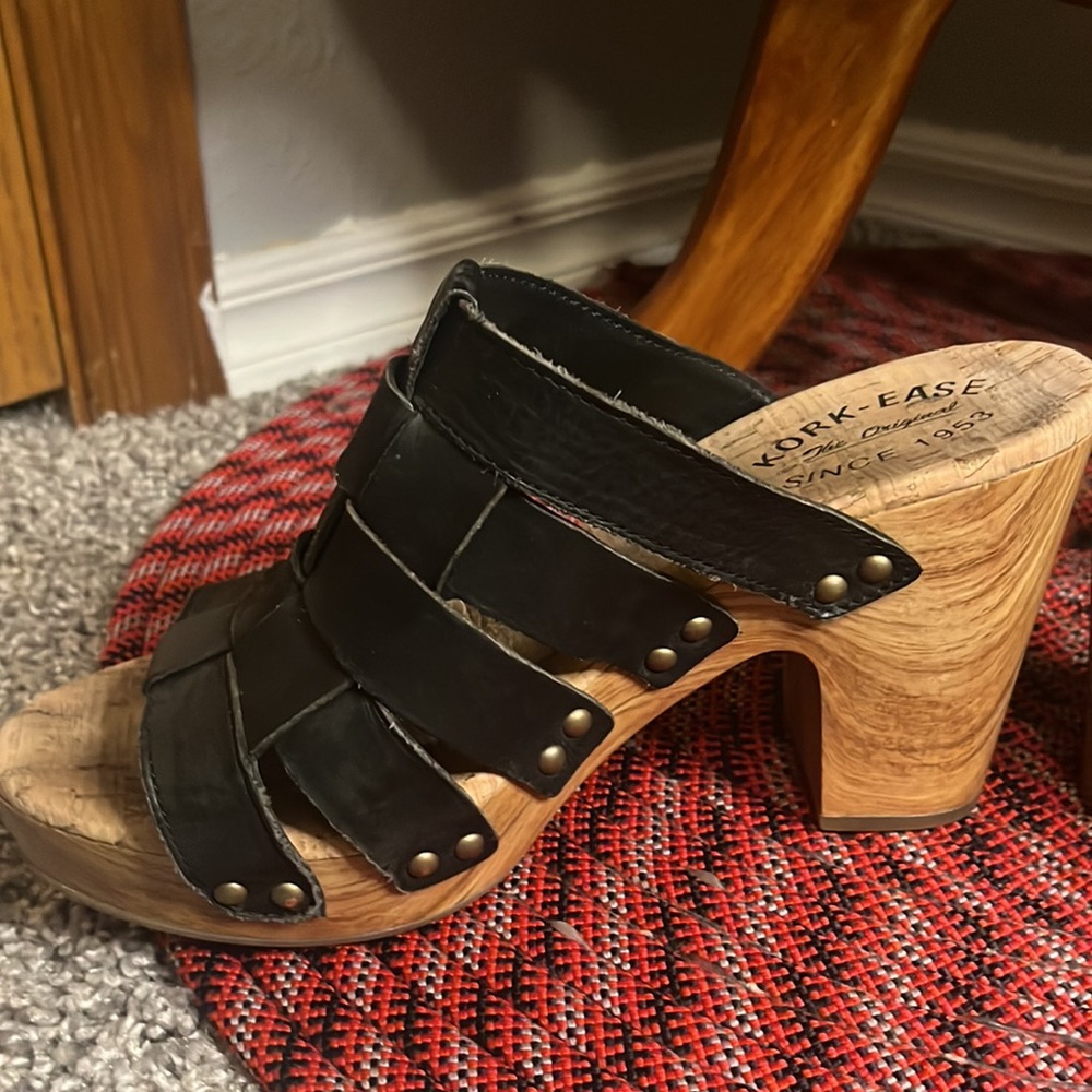 Kork-Ease Open Toe Platform Sandals Size 8 - Picture 5 of 10
